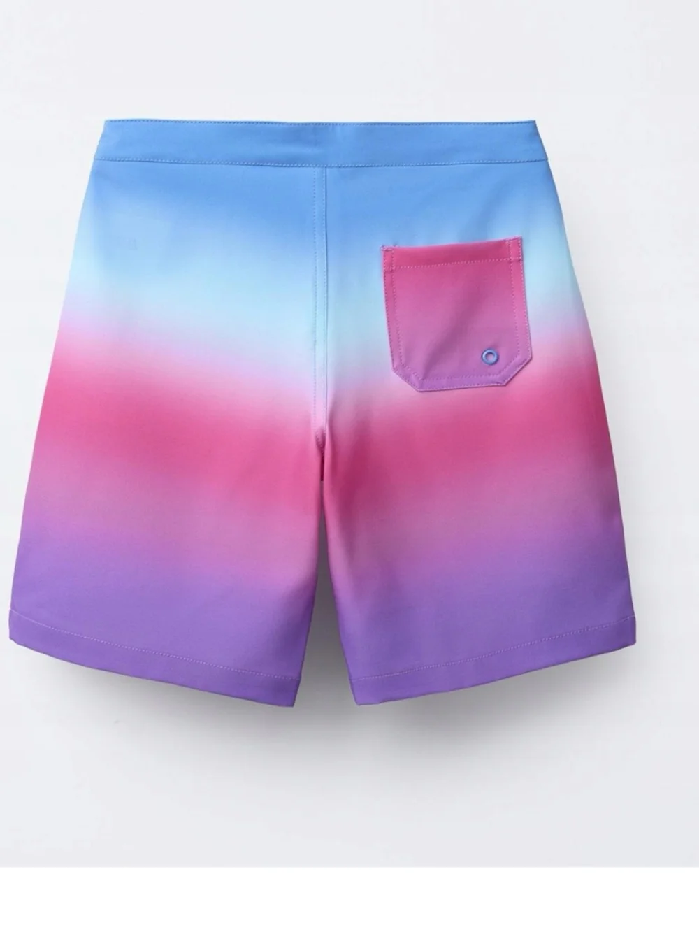 Zara Kids Gradient Blue Pink Purple Swim Board Shorts Size 13-14 NWT